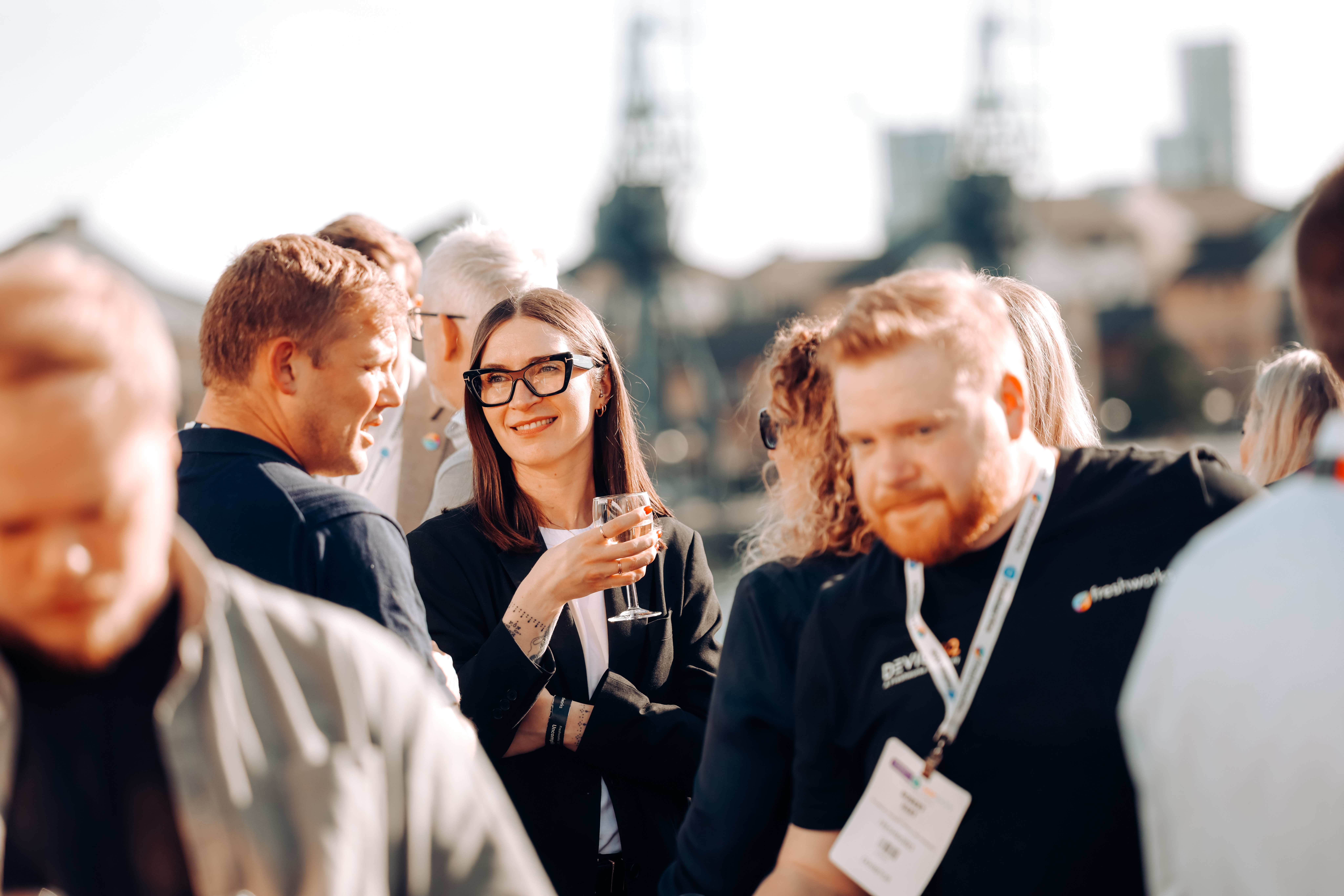 People at outdoor event organised by Word on the Street